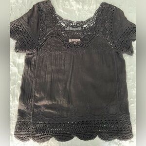 Crochet blouse black